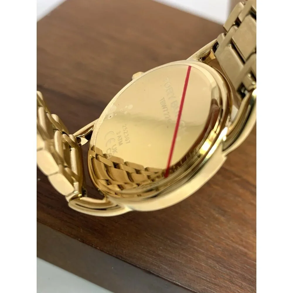 Tory Burch Women's Watch TBW7220 Miller Quartz Cream Dial Gold Stainless Steel